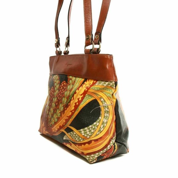 Salvatore Ferragamo Botanical pattern shoulder bag - Picture 10 of 12